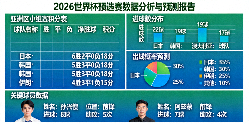 2026世界杯预选赛数据分析与预测报告案例展示